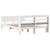 vidaXL Bed Frame with Headboard without Mattress White 120x190 cm Small Double