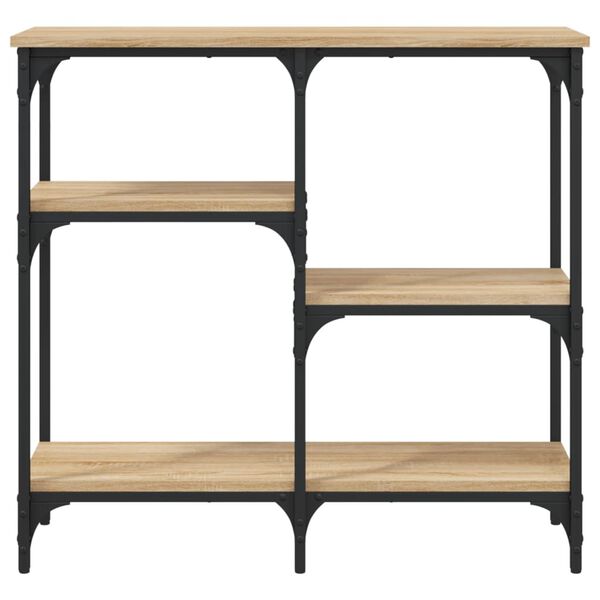 vidaXL Console Table Sonoma Oak 80x29x75 cm Engineered Wood