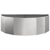 vidaXL Planter Silver 120 x 60 x 35 cm Stainless Steel
