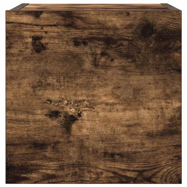 vidaXL Wall Mounted TV Cabinet 4 pcs Smoked Oak 30.5x30x30 cm