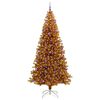 vidaXL Christmas Tree with 300 LEDs with Stand Gold 240 cm PET