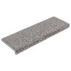vidaXL Stair Mats 15 pcs 65x21x4 cm Grey Rectangular Edge