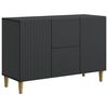vidaXL Sideboard Black 89 x 34.5 x 60 cm Engineered Wood