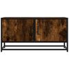 vidaXL TV Cabinet Smoked Oak 80x34.5x40 cm Engineered Wood and Metal