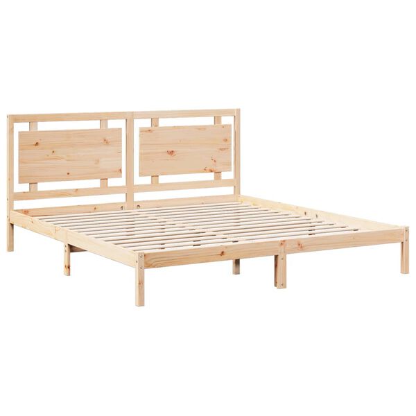 vidaXL Extra Long Bed Frame without Mattress 200x210 cm Solid Wood