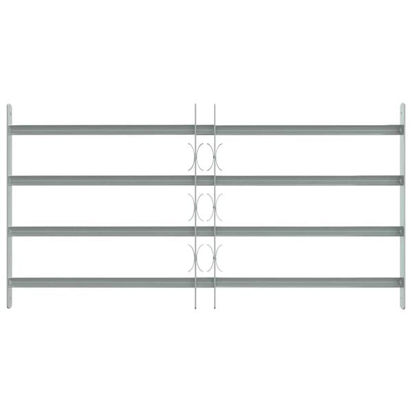 Adjustable Security Grille for Windows with 4 Crossbars 700-1050 mm