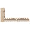 vidaXL Bookcase Bed without Mattress 75x190 cm Small Single Solid Wood Pine