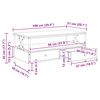 vidaXL Coffee Table Old wood 100 x 51 x 45 cm Engineered wood