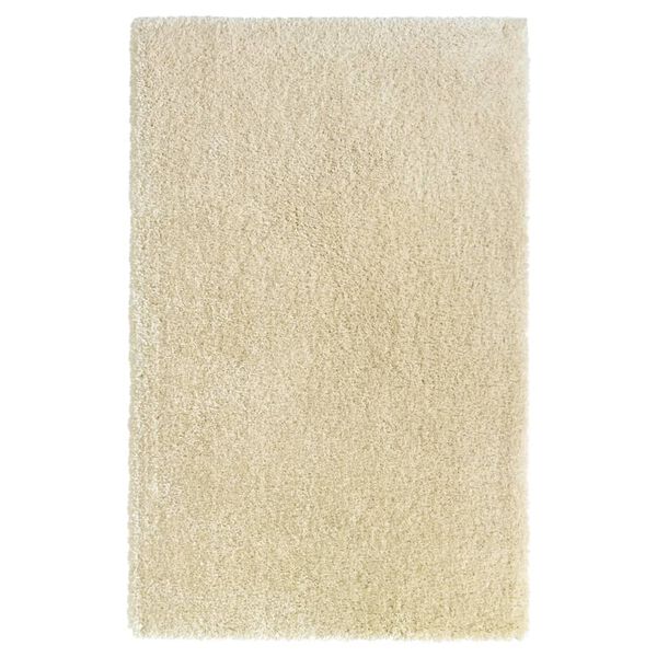 vidaXL High Pile Shaggy Rug Beige 200x290 cm 50 mm