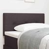 vidaXL LED Headboard with LED Strip Lights Dark Brown 100 cm Polyester