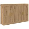 vidaXL Wall-mounted Cabinet 2 pcs Artisan Oak 69.5 x 34 x 90 cm