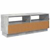 vidaXL TV Cabinet with LED Lights Concrete Grey 100x35x40 cm