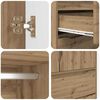 vidaXL Cabinet Manual Artisan Oak 79.5 x 49 x 156 cm Engineered Wood