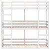 vidaXL Triple Bunk Bed without Mattress White 90x200 cm Solid Wood Pine