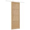 vidaXL Sliding Door Brown 83 x 232 cm Solid Pine Wood