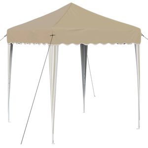 vidaXL Pop-up Party Tent 195 x 195 x 245 cm Cream Oxford Fabric