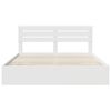 vidaXL Bed Frame with Drawer White 200 x 200 cm Engineer Wood