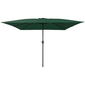 vidaXL Garden Parasol Green 295 x 295 x 245 cm Polyester and Steel
