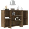 vidaXL Sideboard Brown Oak 120x30x75 cm Engineered Wood