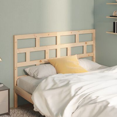 vidaXL Bed Headboard 146x4x100 cm Solid Wood Pine