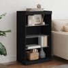 vidaXL Sideboard with LED Lights Black 60.5x37x100 cm