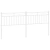 vidaXL Metal Replace Headboard White 193 cm