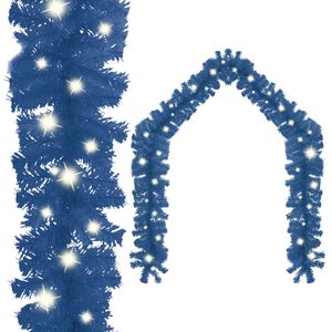 vidaXL Garland | Blue | PVC | 5m | Christmas Garland | Classic