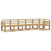 vidaXL Outdoor Sofa Set 6 pcs White Solid Acacia Wood