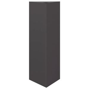 vidaXL Garden Planter Black Triangular 30x26x75 cm Steel