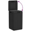 vidaXL Outdoor Garbage Bin Anthracite 38x38x65 cm PP