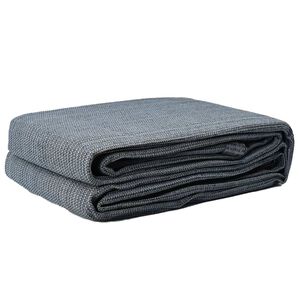 vidaXL Tent Carpet Folding Blue and Grey 200 x 200 cm Polyethylene
