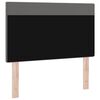 vidaXL LED Headboard Grey 100 cm Faux Leather