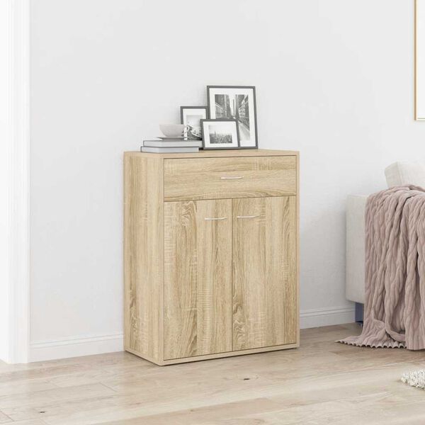 vidaXL Sideboard Sonoma Oak 60x30x75 cm Engineered Wood