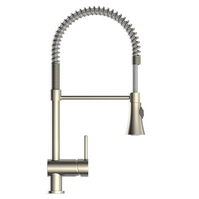 SCHÜTTE Sink Mixer with Spiral Spring CORNWALL Low Pressure Stainless Steel Look