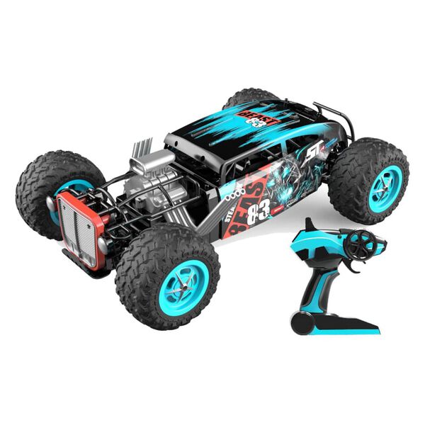 Gear2Play Radio-controlled Toy Racing Car Giant Beast 2.0 Blue 1:12