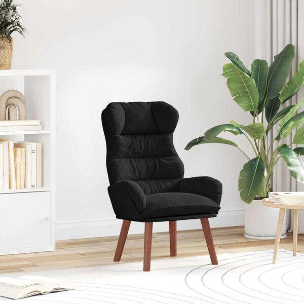 vidaXL Armchair Black 69 x 74 x 93 cm Velvet
