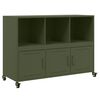 vidaXL Sideboard Olive Green 100.5x39x72 cm Steel