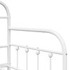 vidaXL Daybed Frame White 80 x 200 cm Powder-Coated Steel