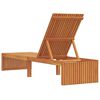 vidaXL Sun Lounger Reclining Brown 200 x 55 x 94cm Solid Acacia wood