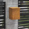 vidaXL Parcel Drop Box Rusty 44 x 35 x 59 cm Weathering steel