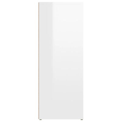 vidaXL Sideboard High Gloss White 80x30x80 cm Engineered Wood