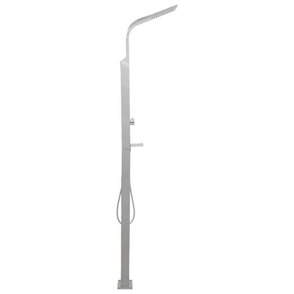 vidaXL Outdoor Shower Stainless Steel Curved