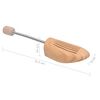 vidaXL Shoe Trees 10 Pairs Size 46-48 Solid Pine Wood
