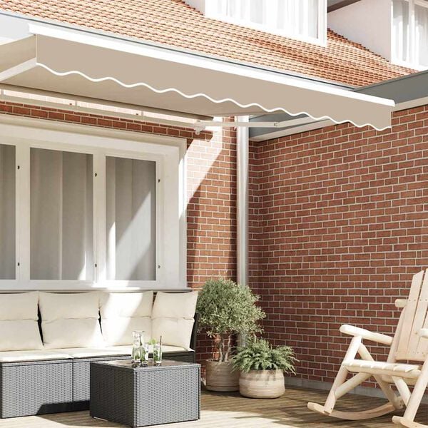 vidaXL Awning Valance Beige 280 x 20 cm Canvas