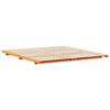vidaXL Floor Bed Frame Wax brown 200 x 210 cm Solid pine wood