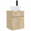 vidaXL Wall-mounted Sink Vanity Sonoma Oak 39 x 35 x 63 cm