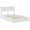 vidaXL Storage Bed with Headboard White 140 x 190 cm Engineered Wood