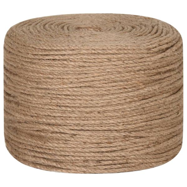 vidaXL Jute Rope 250 m Long 6 mm Thick