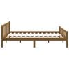vidaXL Bed Frame without Mattress Honey Brown Solid Wood 120x200 cm