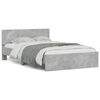 vidaXL Bed Frame without Mattress Concrete Grey 120x200 cm